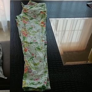 Gently Worn Baker Floral Pattern Skinny Pants